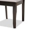 Baxton Studio Verner Modern and Contemporary Grey Fabric and Dark Brown Finished Wood  7-Piece Dining Set 186-10532-10519-Zoro - alternate 3